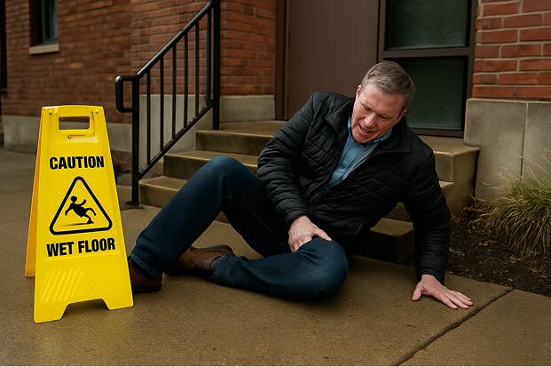 I just fell and injured myself at work or a restaurant. What do I do now?